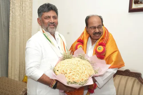 CM Shivakumar Visits Former CMs Moily, Shettar, Gowda for Governance Guidance