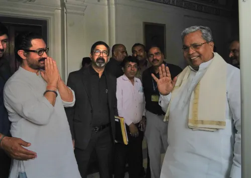Did CM Siddaramaiah and Aamir Khan Share a Moment at Rashtrapati Bhavan?