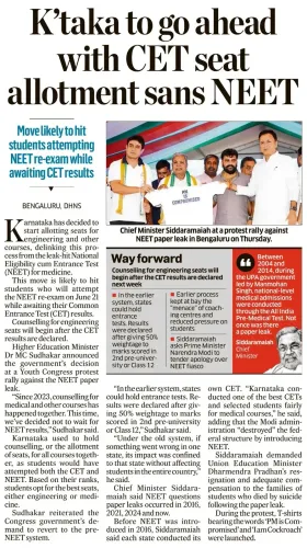 CM Siddaramaiah backs Youth Congress NEET protest, seeks PM accountability