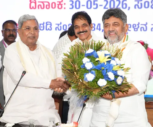 CM Siddaramaiah congratulates DK Shivakumar as CLP leader