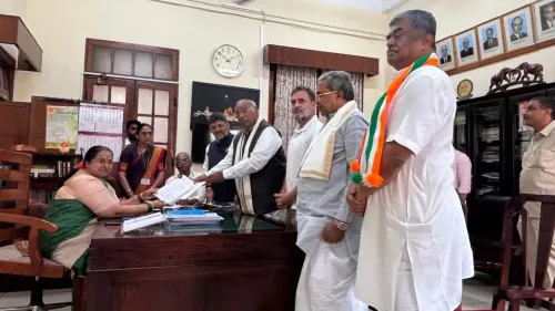 CM Siddaramaiah Joins Kharge's Rajya Sabha Nomination Filing