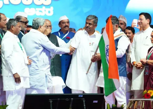CM Siddaramaiah Marks B.K. Hariprasad's Swearing-In as KPCC Chief