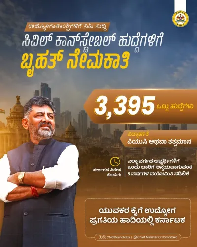 CM Siddaramaiah Opens 3,395 Police Constable Posts in Karnataka