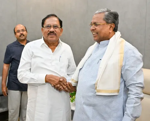 CM Siddaramaiah wishes Deputy CM Parameshwara on birthday