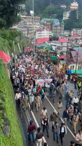 CM Sukhu joins candle march for NEET students who died