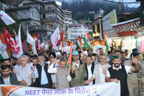 CM Sukhu leads candle march in Shimla over NEET deaths, lathi charge