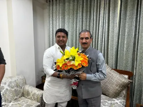 CM Sukhu Meets Congress Seva Dal Chief Organiser B.V. Srinivas in Delhi