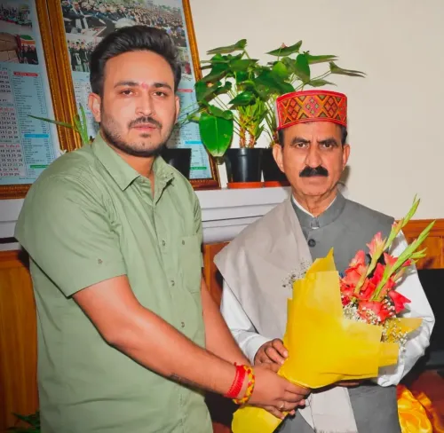 CM Sukhu Meets Newly Elected Lag Kadhiyar Panchayat Head