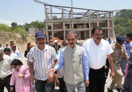 CM Sukhu Reviews Jaskot Heliport Progress in Himachal