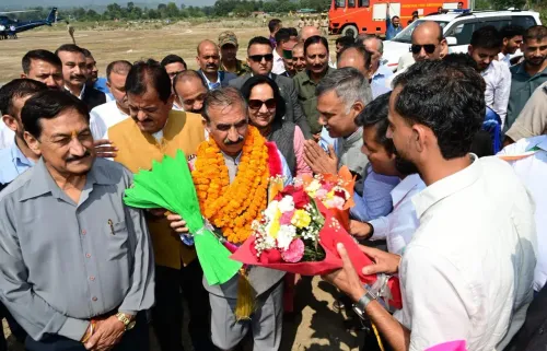 CM Sukhu Thanks Balh Workers After Dhangoo Helipad Visit