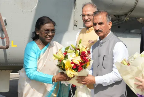 CM Sukhu Welcomes President Murmu in Bilaspur, Meets Nadda