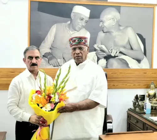 CM Sukhu Wishes Kharge on Birthday, Pledges Constitutional Resolve