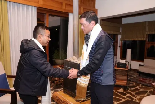CM Tamang meets Pema Khandu in Tawang ahead of Tourism Mart