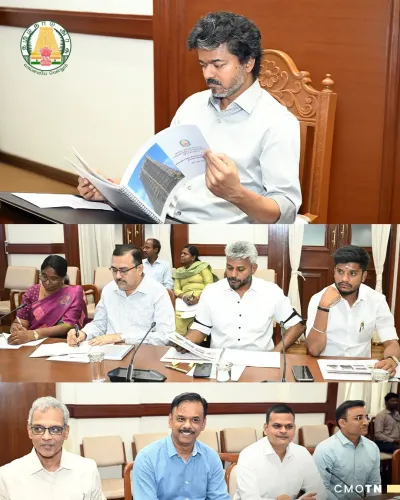 CM Vijay Chairs HR&CE Dept Review at Tamil Nadu Secretariat