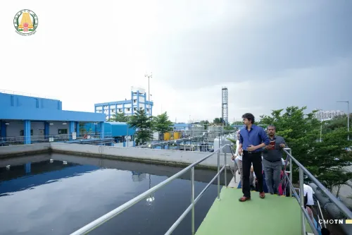 CM Vijay inspects 45 MLD reverse osmosis plant in Koyambedu