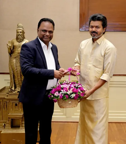 CM Vijay Meets Mahindra Automotive Chief at Secretariat