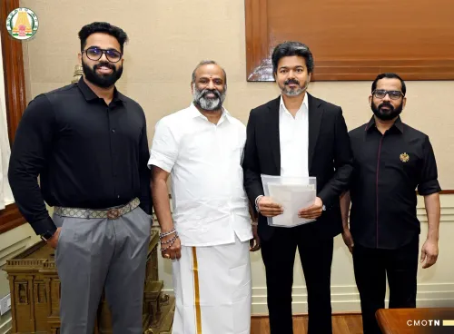 CM Vijay meets News Tamil 24x7 leadership at Secretariat