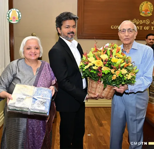 CM Vijay meets The Hindu Group leadership at Secretariat