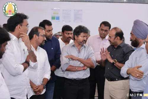CM Vijay Reviews Chennai Flood Relief at Ripon Building