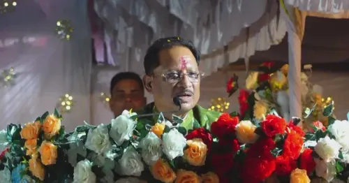 CM Vishnu Deo Sai attends Karma Puja at Raigarh school ground