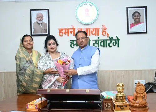 CM Vishnu Deo Sai Meets Chhattisgarh Women's Commission Chief
