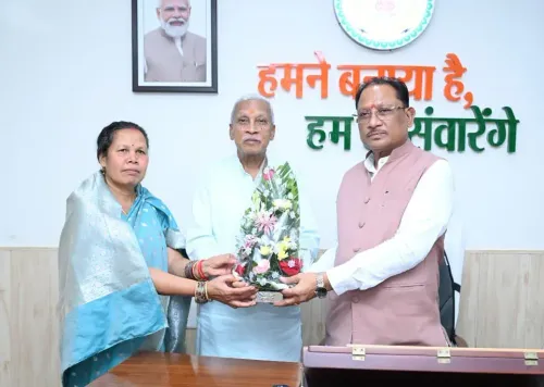 CM Vishnu Deo Sai meets Construction Workers Welfare Board Chief