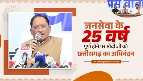 CM Vishnu Deo Sai Passes Felicitation for Modi's 25-Year Rule