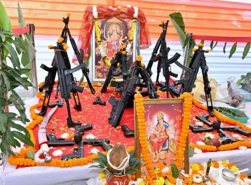 CM Vishnu Deo Sai Performs Shastra Puja on Vijayadashami