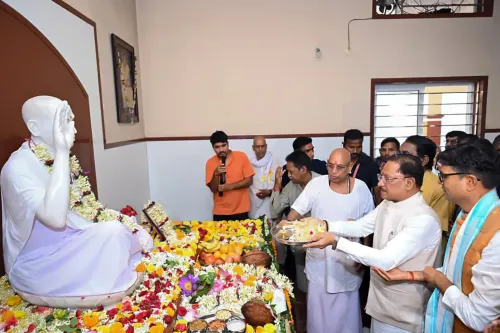 CM Vishnu Deo Sai Visits Aghor Guru Peeth on Guru Purnima