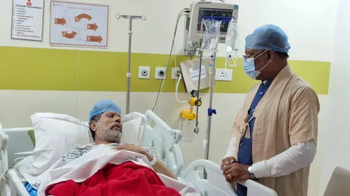 CM Vishnu Deo Sai Visits BJP Chief Kiran Singh Deo at Medanta