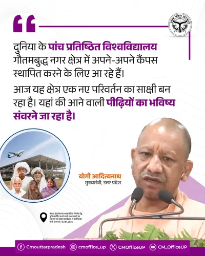 CM Yogi: 5 Global Universities to Set Up Campuses in Gautam Buddha Nagar