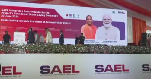 CM Yogi at SAIL Solar Plant Groundbreaking in Gautam Buddha Nagar