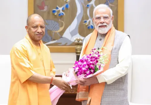 CM Yogi calls on PM Modi in New Delhi