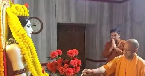 Yogi Adityanath celebrates Janmashtami at Gorakhnath Temple in Gorakhpur