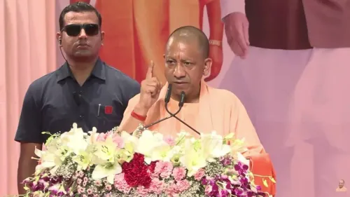 CM Yogi champions double engine govt as solution provider