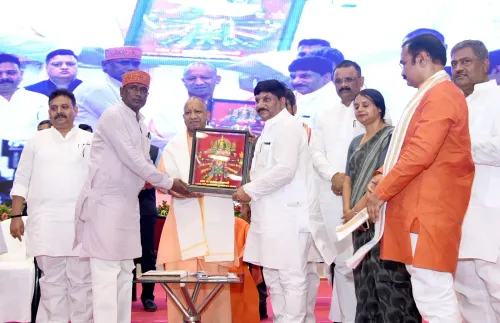 CM Yogi Distributes Welfare Scheme Letters in Varanasi