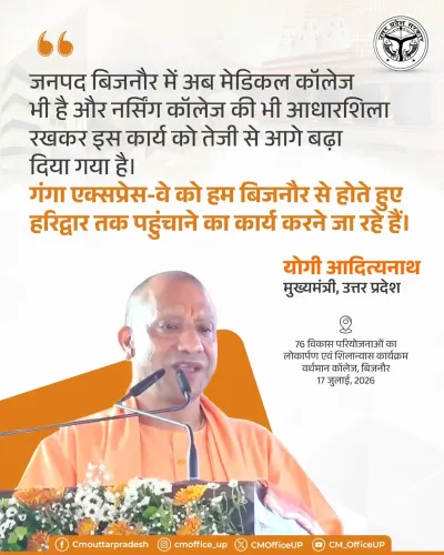 CM Yogi Flags Medical College, Nursing College & Ganga Expressway Push for Bijnor