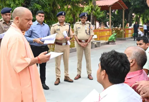 CM Yogi hears citizens at Janata Darshan in Gorakhnath Math