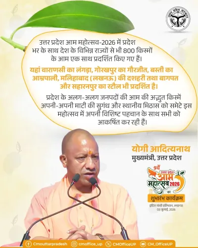 CM Yogi Highlights 800 Mango Varieties at UP Aam Mahotsav 2026