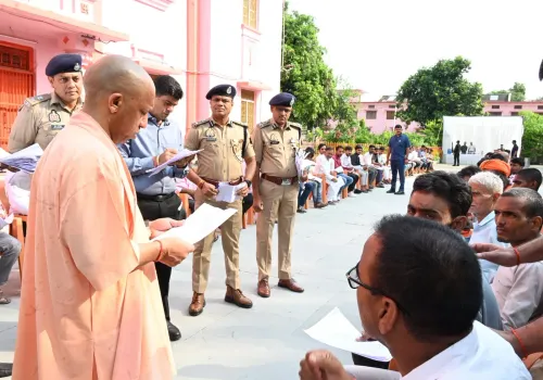 CM Yogi Holds Janata Darshan at Gorakhnath Temple