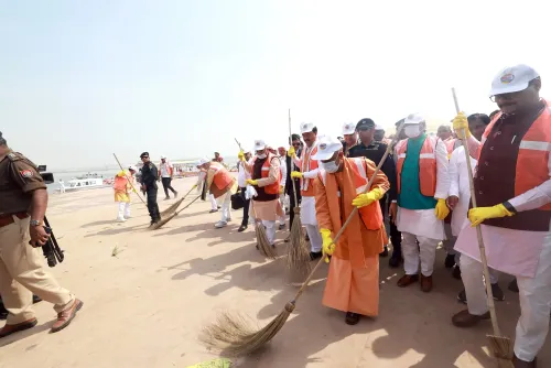 CM Yogi Initiates Cleanliness Campaign at Sangam Post Maha Kumbh Conclusion