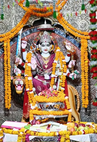 CM Yogi Offers Prayers at Balrampur Shaktipith Temple