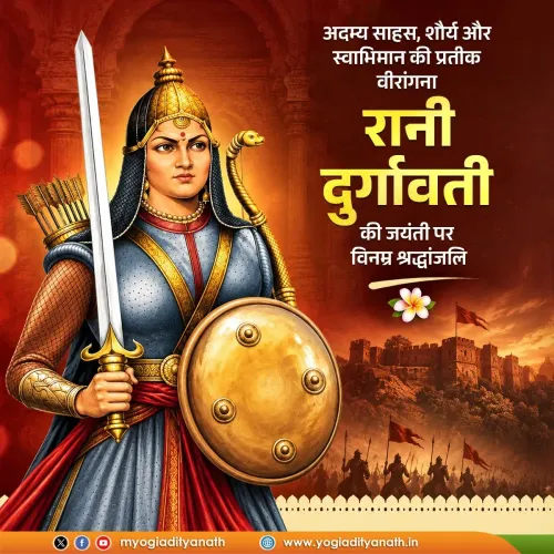 CM Yogi pays tribute to Rani Durgavati on her birth anniversary