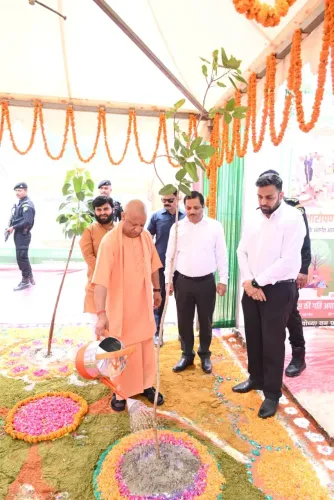 CM Yogi Plants Saplings in Ayodhya Under Vriksharopan Mahayagya-2026