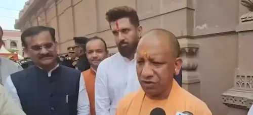Yogi, Rajnath Singh offer puja at Kashi Vishwanath on Modi's 76th birthday