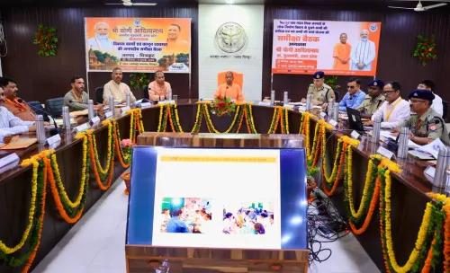 CM Yogi Reviews Law, Development in Chitrakoot