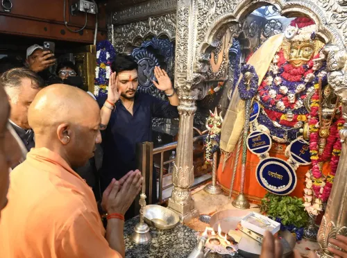 CM Yogi Seeks Blessings at Kaal Bhairav and Kashi Vishwanath