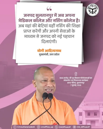 CM Yogi: Sultanpur gets its own Medical and Nursing College