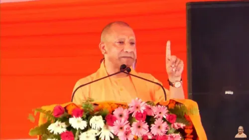 CM Yogi Targets SP Over Land Encroachment Legacy in UP