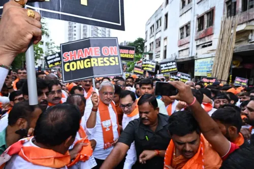 BJP condemns Congress protest outside PM Modi's residence over NEET row